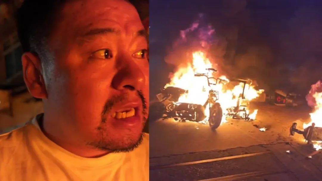 吃夜宵顺手救了一栋楼的人！扬州一男子凌晨遇楼边电瓶车着火，冒险将其拖走获网友点赞